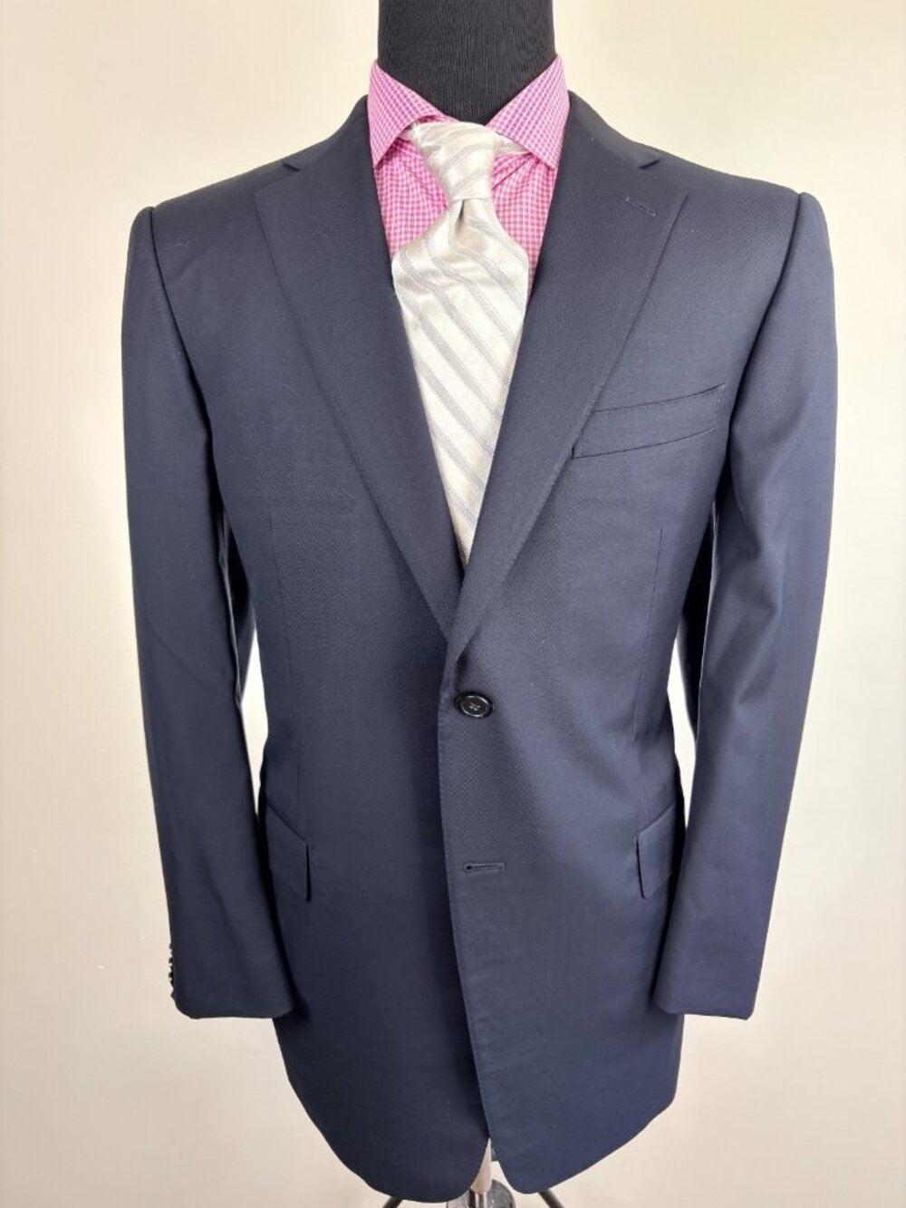 Ermenegildo ZEGNA Modern 2-Button Black ITALIAN Sport Jacket 44 R e54